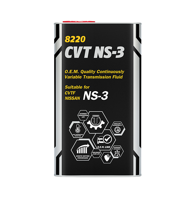 8220 MANNOL CVT NS-3 4 л. (Metal) Синтетическая трансмиссионная жидкость 