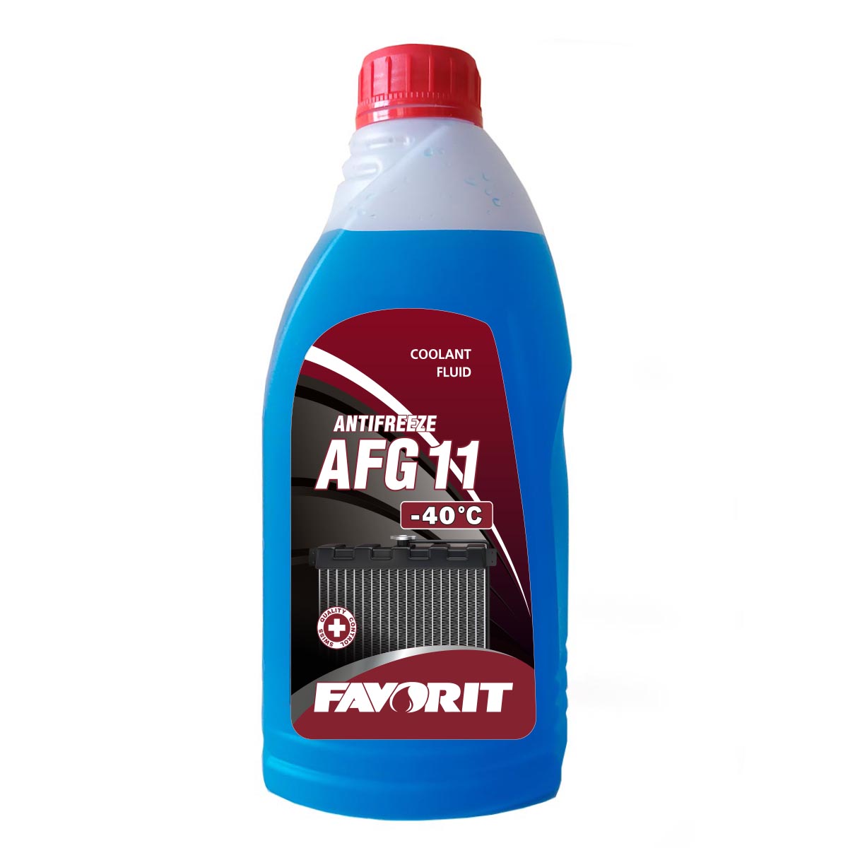 FAVORIT ANTIFREEZE AFG11 -40° 1 л. Готовый раствор охлаждающей жидкости антифриз синий
