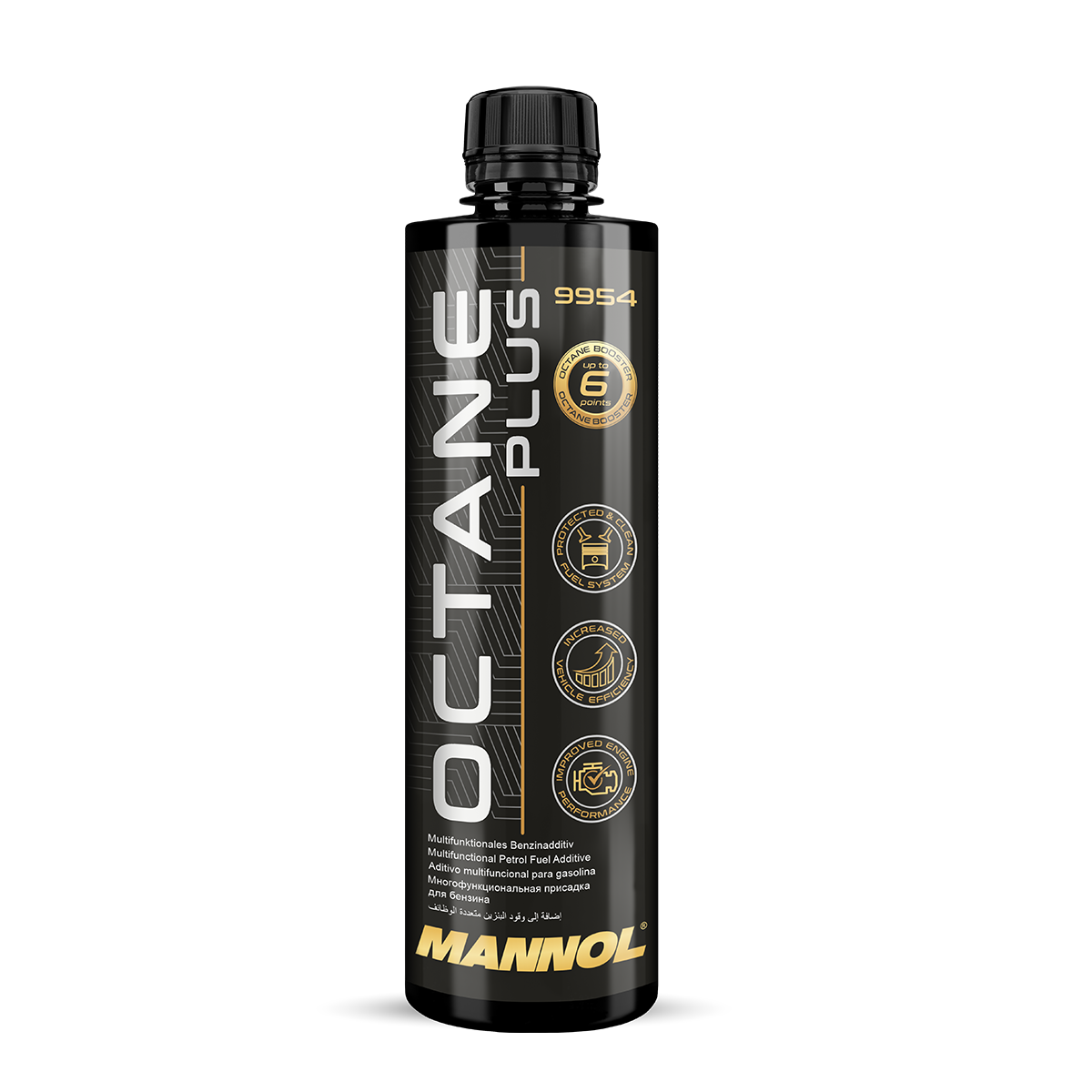 9954 MANNOL OCTANE PLUS 450 мл. Присадка в бензин повышающая октановое число 