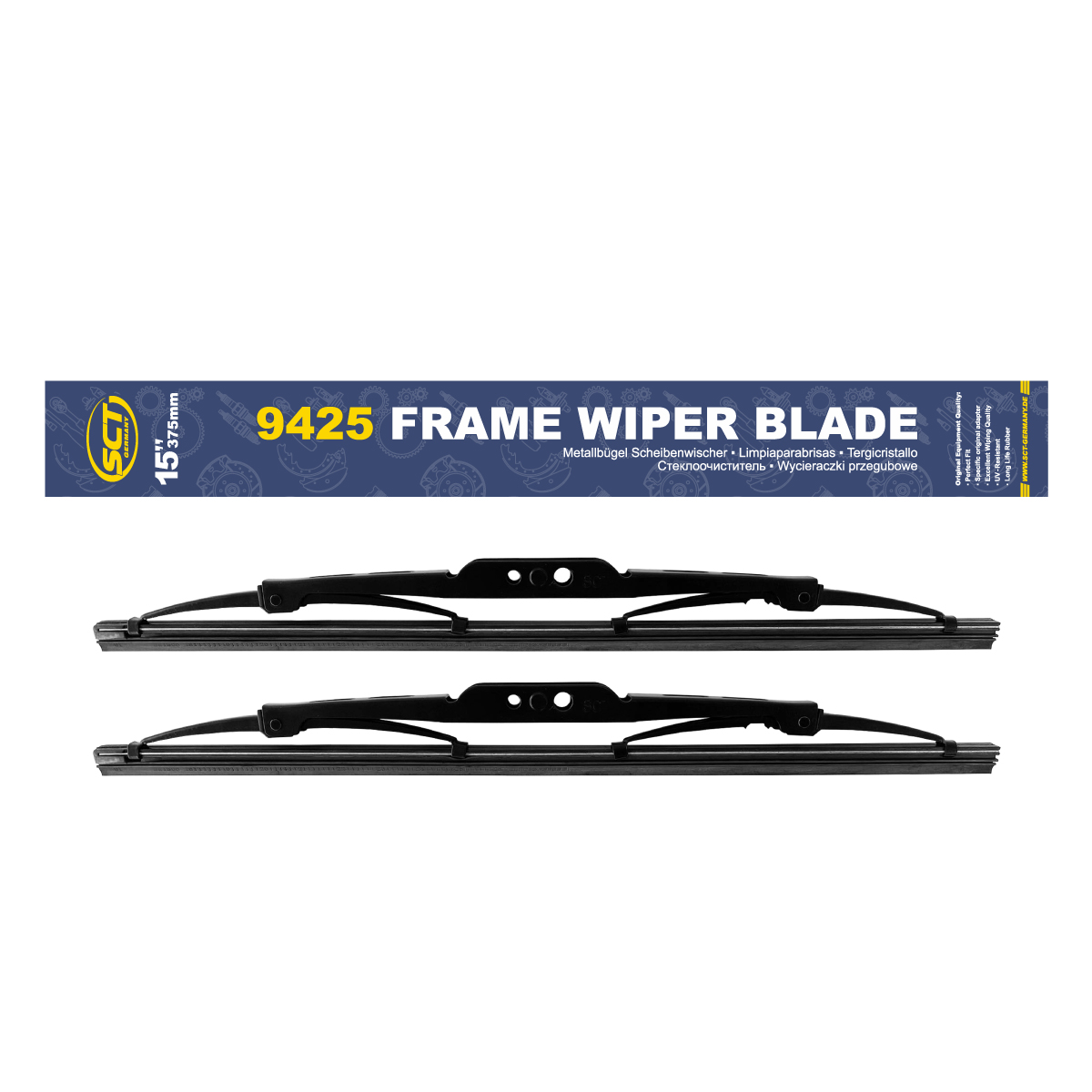 9425 SCT REG BLADES 15" 380 mm. Щетки стеклоочистителей (комплект 2шт.)
