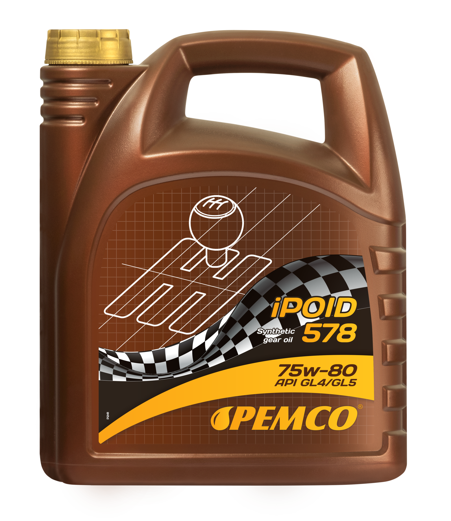 PEMCO 578 75W80 4 л. Синтетическое трансмиссионное масло 75W-80