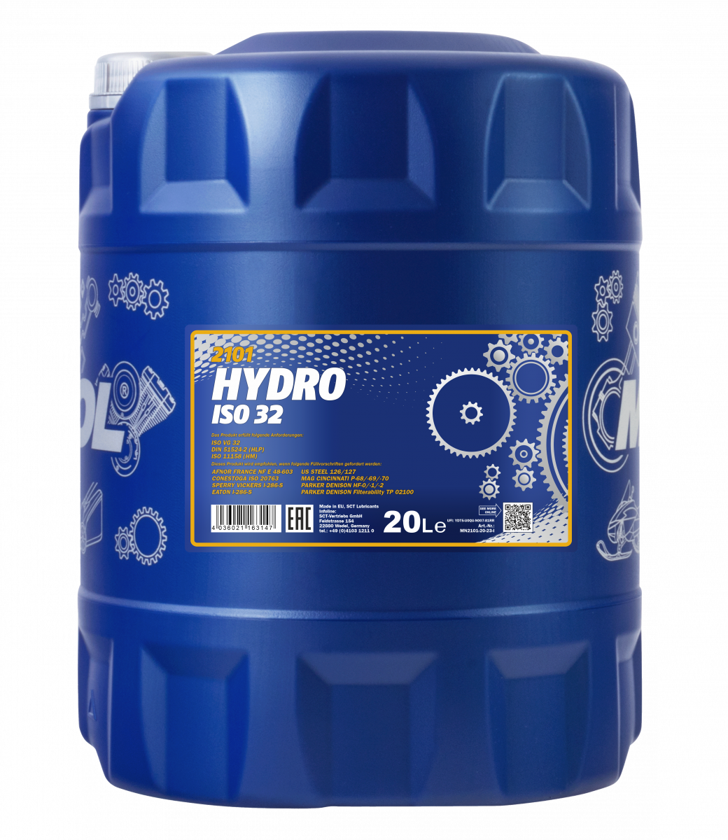 2101 MANNOL HYDRO ISO 32 20 л. Гидравлическое масло