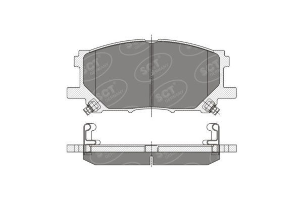 SCT SP 348 Тормозные колодки (комплект 4 шт.) SP348