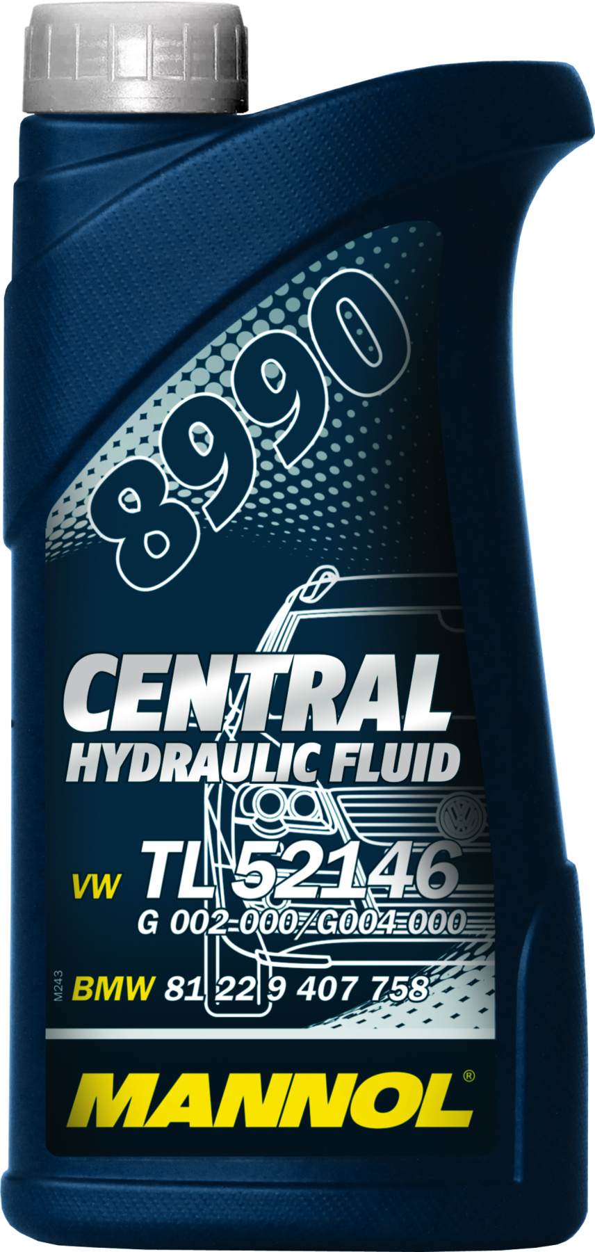 8990 MANNOL CENTRAL HYDRAULIK FLUID 0,5 л. Гидравлическая жидкость