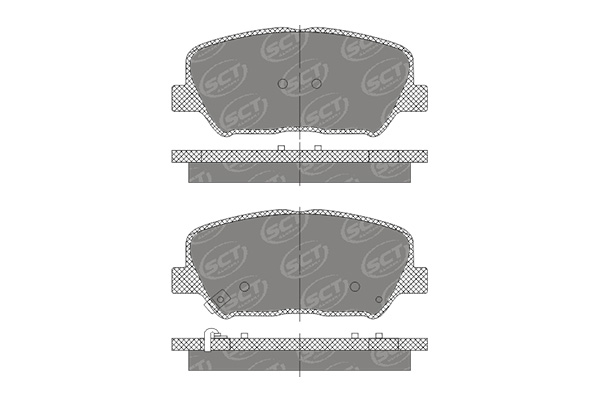 SCT SP 748 Тормозные колодки комплект SP748