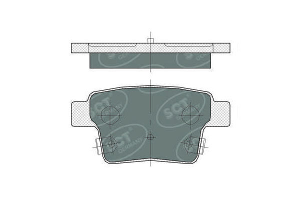 SCT SP 375 Тормозные колодки (комплект 4 шт.) SP375