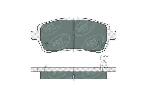 SCT SP 384 Тормозные колодки (комплект 4 шт.) SP384