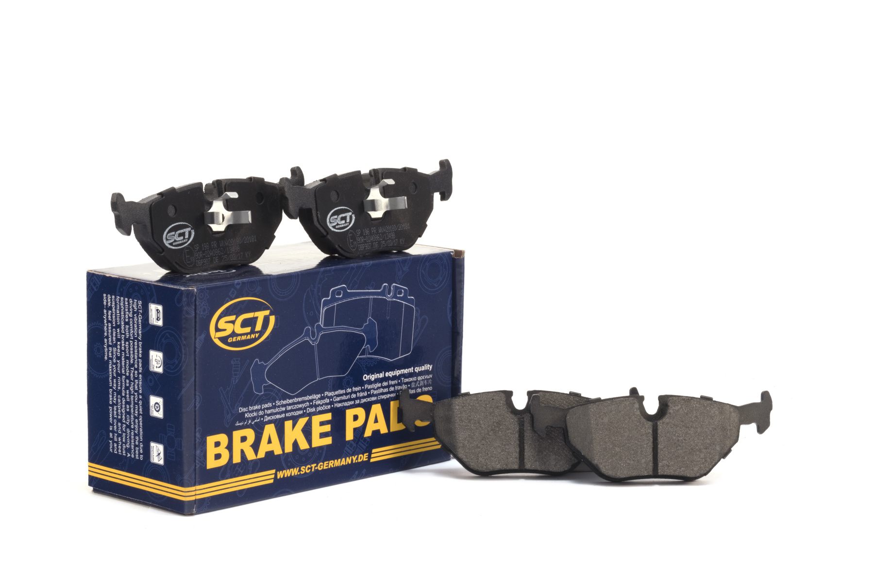 SCT SP 198 Тормозные колодки (комплект 4 шт.) SP198