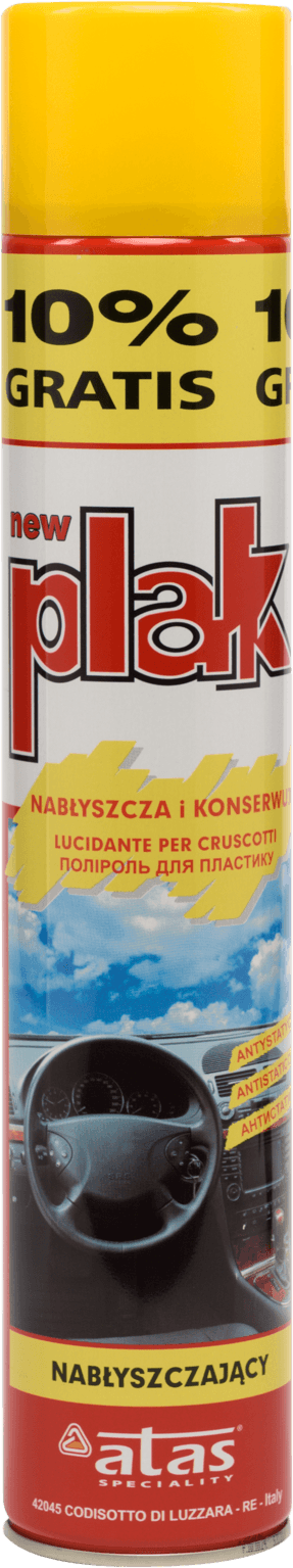 PLAK Полироль-реставратор пластика Ананас (аэрозоль) 750 мл.