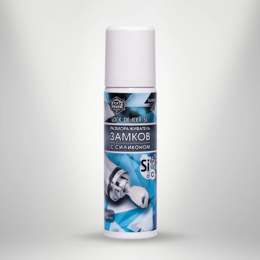 AGAT AVTO Размораживатель замков с силиконом (аэрозоль) 90 мл.