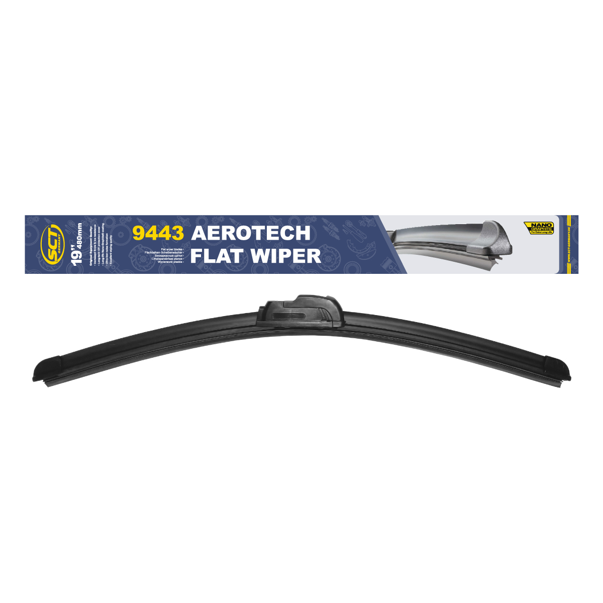 9443 SCT AEROTECH WIPER BLADE 19" 480 mm. Щетка стеклоочистителя