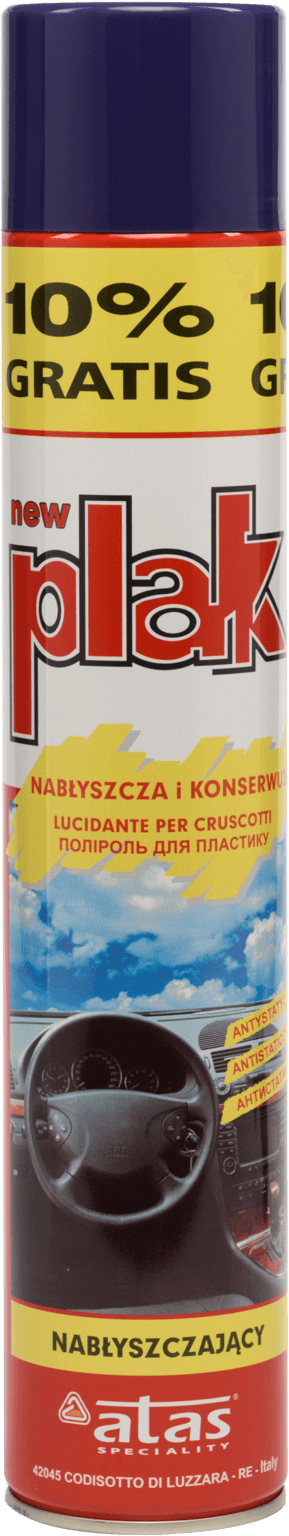 PLAK Полироль-реставратор пластика Frutti Rossi (аэрозоль) 750 мл.