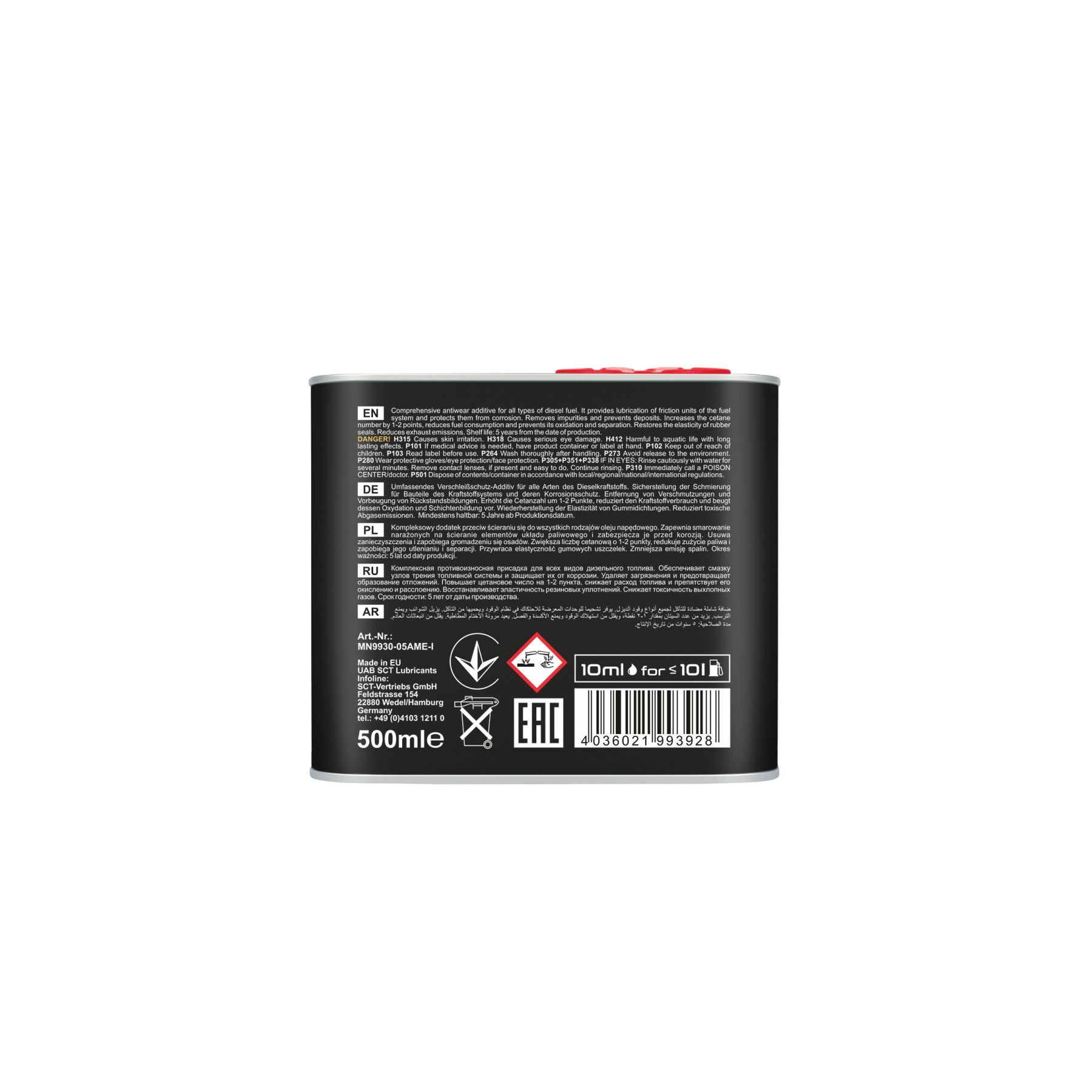 9930 MANNOL DIESEL ESTER ADDITIVE 500 мл. Присадка для дизельного топлива