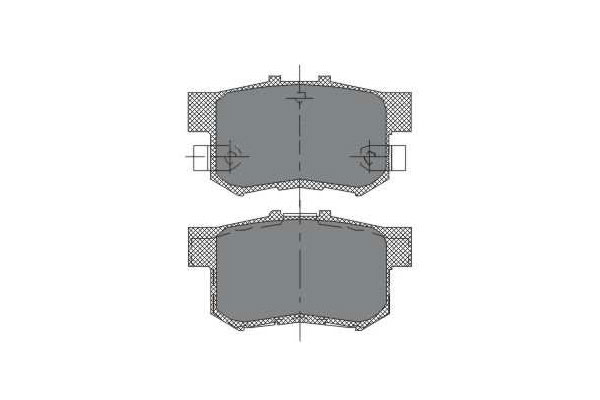 SCT SP 168 Тормозные колодки (комплект 4 шт.) SP168