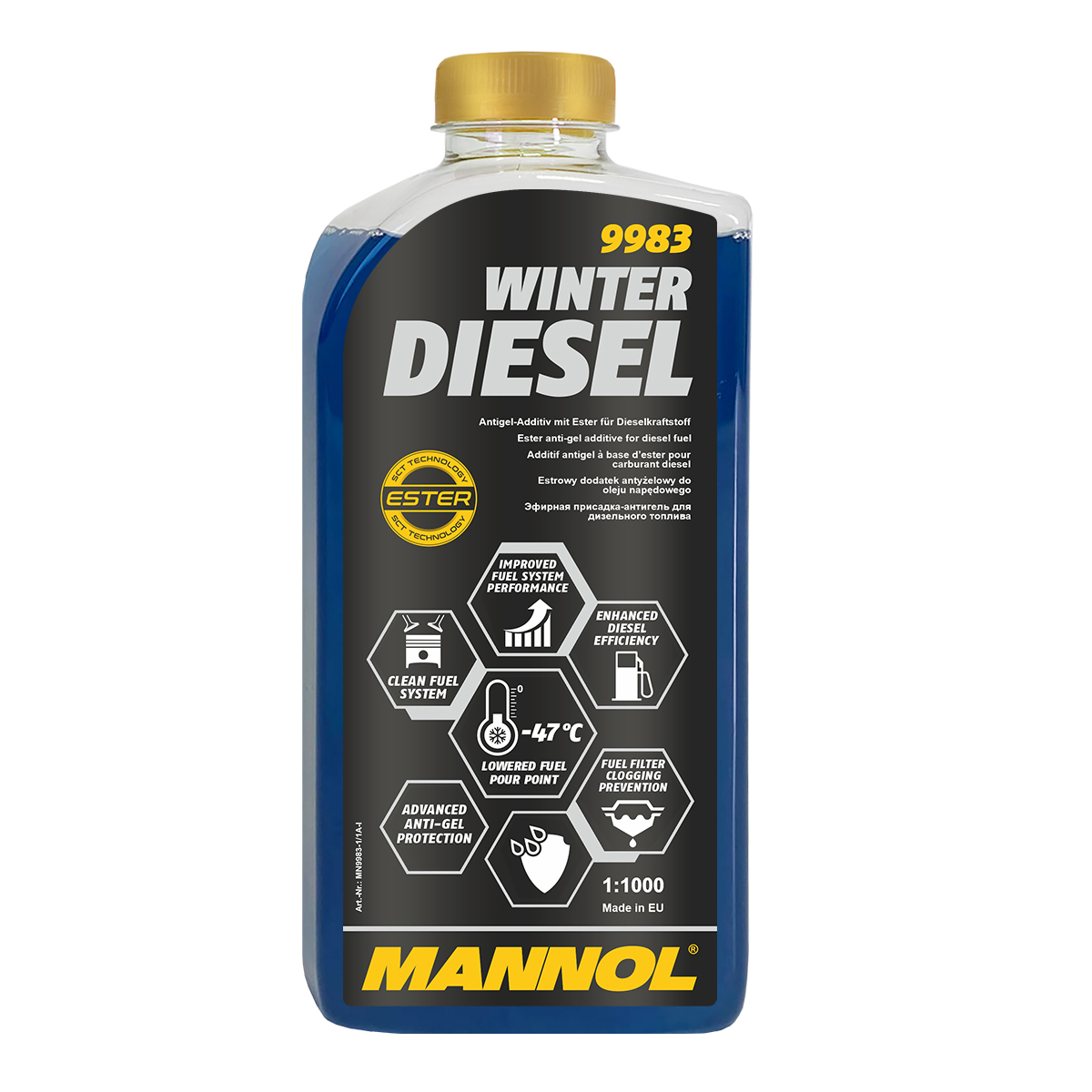 9983 MANNOL WINTER DIESEL 950 мл. Зимний антигель дизельного топлива