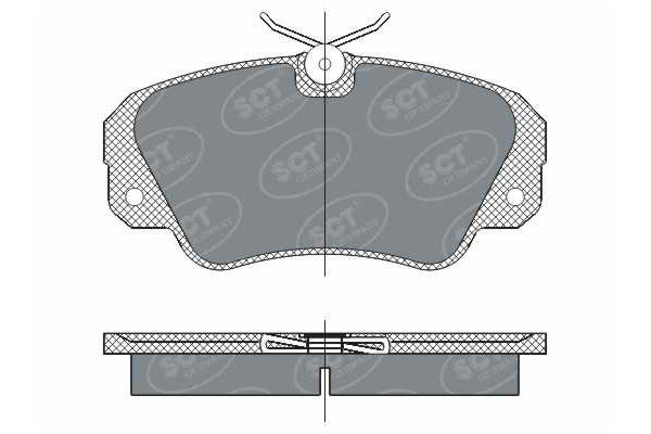 SCT SP 287 Тормозные колодки (комплект 4 шт.) SP287