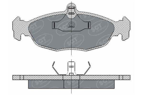 SCT SP 252 Тормозные колодки (комплект 4 шт.) SP252