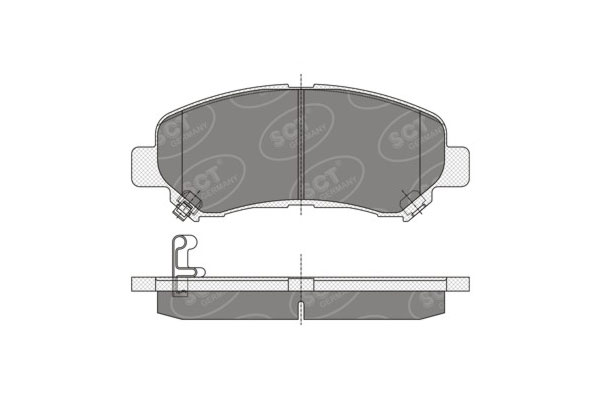 SCT SP 337 Тормозные колодки (комплект 4 шт.) SP337