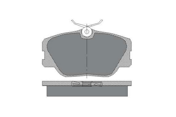SCT SP 167 Тормозные колодки (комплект 4 шт.) SP167