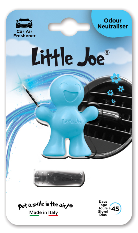 DRIVE INT LITTLE JOE ODOUR NEUTRALISER (НЕЙТРАЛИЗАТОР ЗАПАХА) - LIGHT BLUE. Автомобильный освежитель