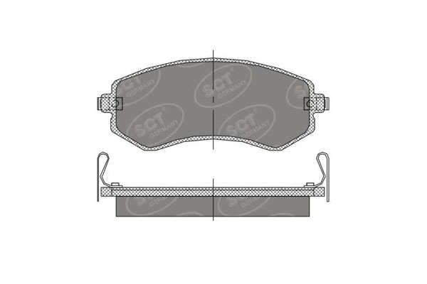 SCT SP 393 Тормозные колодки (комплект 4 шт.) SP393