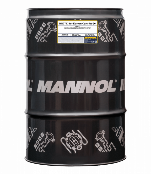 7713 MANNOL FOR KOREAN CARS A5/B5 5W30 208 л. Синтетическое моторное масло 5W-30