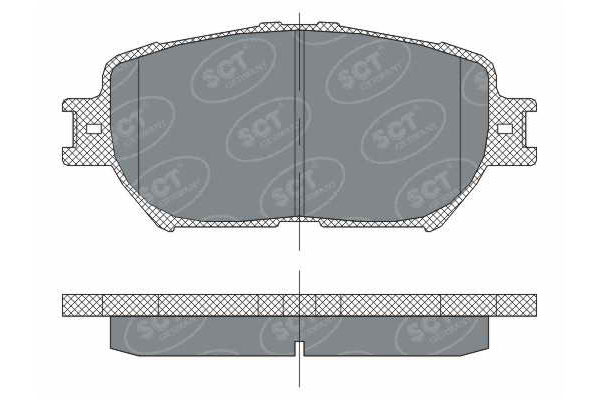 SCT SP 275 Тормозные колодки (комплект 4 шт.) SP275