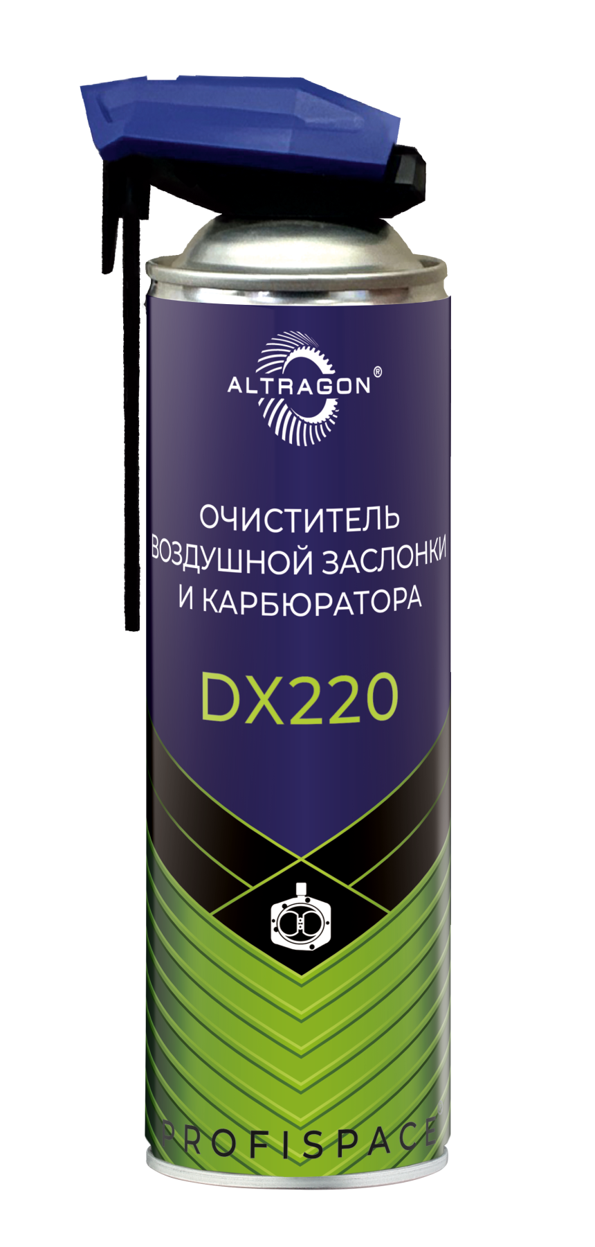 ALTRAGON DX220 Очиститель воздушной заслонки и карбюратора 650 мл.(аэрозоль)