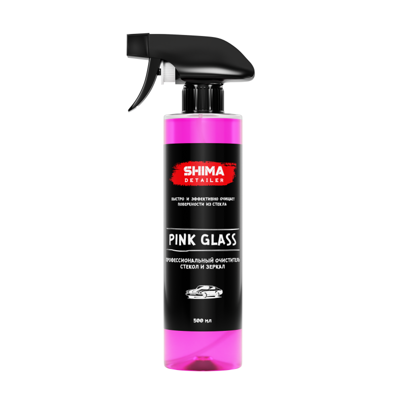 SHIMA DETAILER "PINK GLASS" 500 мл. Профессиональный очиститель стекол и зеркал