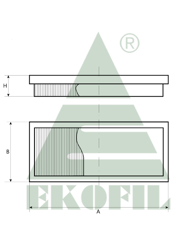 EKO-04.168 EKOFIL Салонный фильтр EKO04168