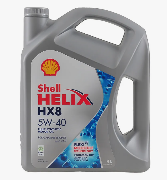 SHELL HELIX HX8 5W40 4 л. Синтетическое моторное масло 5W-40