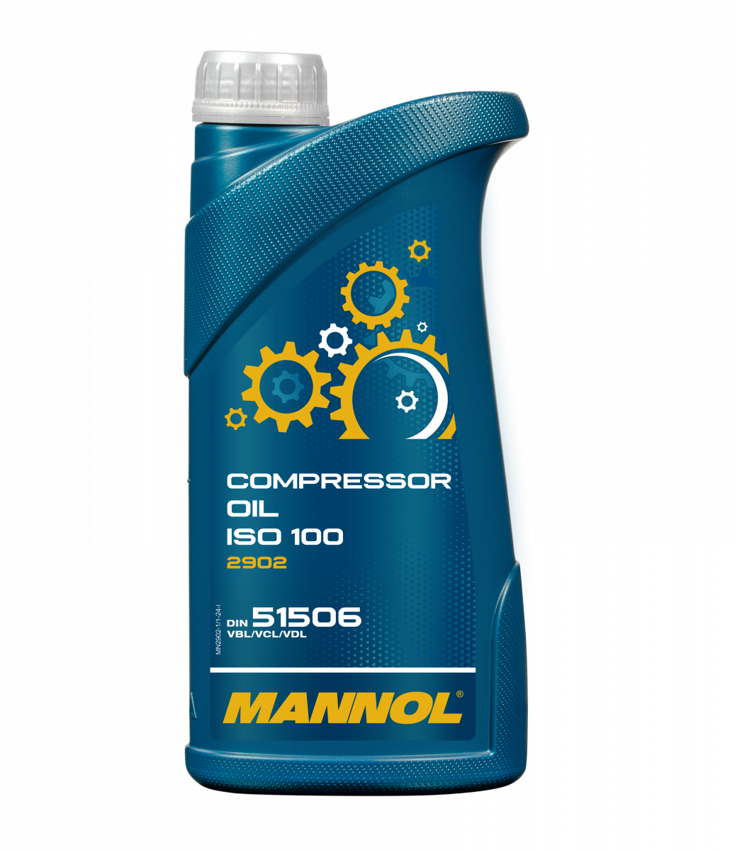 2902 MANNOL COMPRESSOR OIL ISO 100 1 л. Масло для воздушных компрессоров