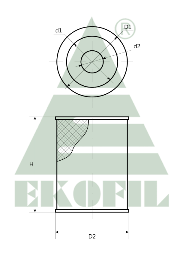 EKO-01.171 EKOFIL Воздушный фильтр EKO01171