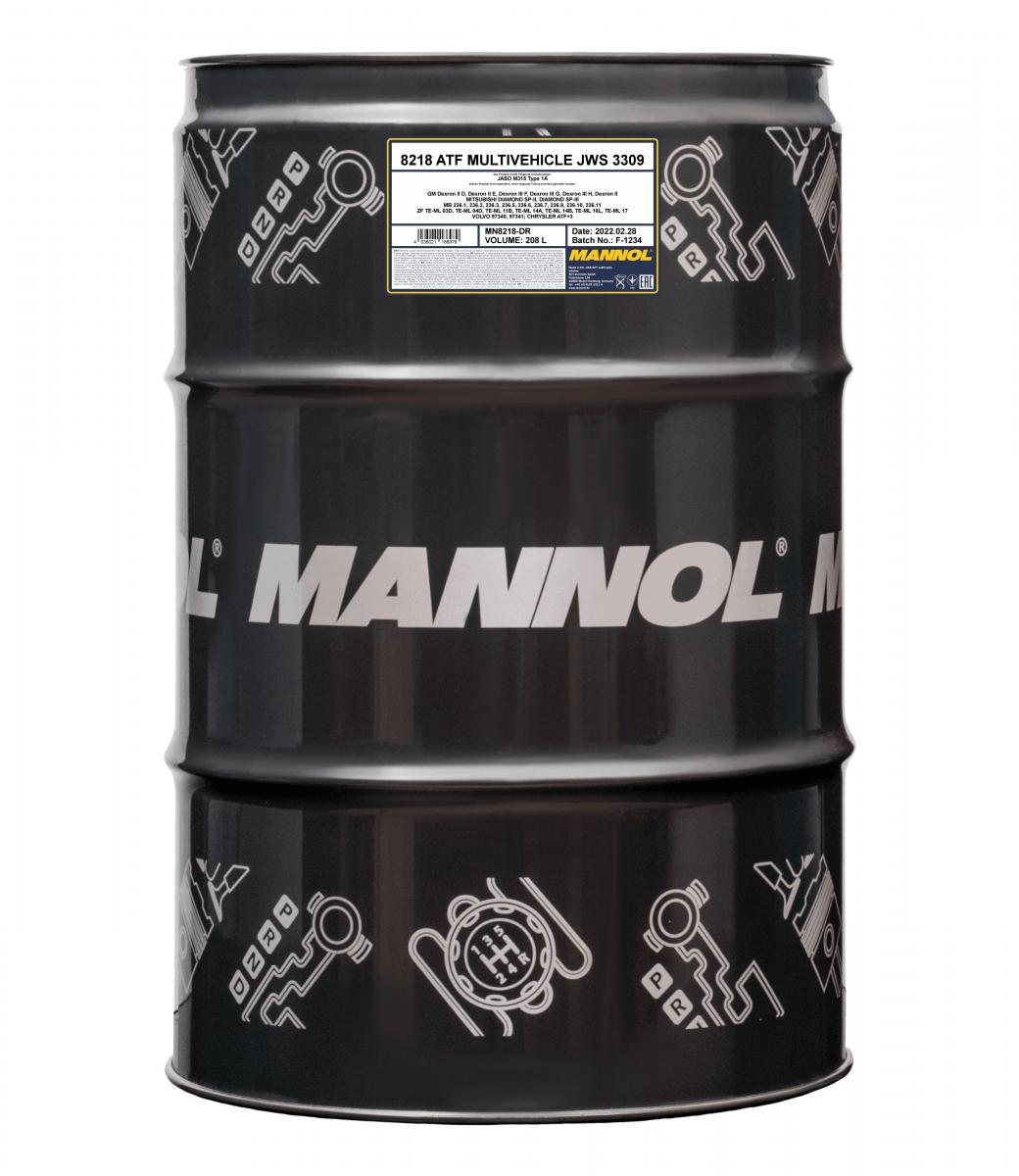 8218 MANNOL MULTIVEHICLE JWS 3309 208 л. Жидкость АКПП