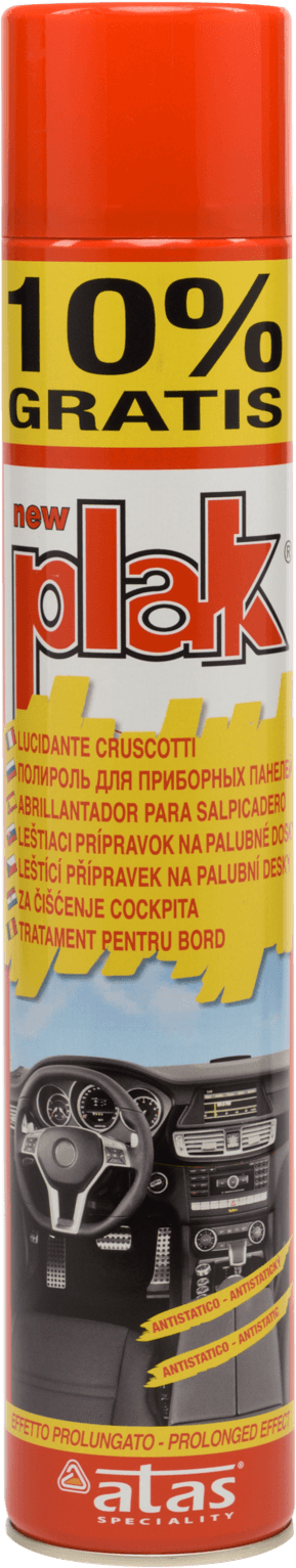 PLAK Полироль-реставратор пластика Клубника (аэрозоль) 750 мл.
