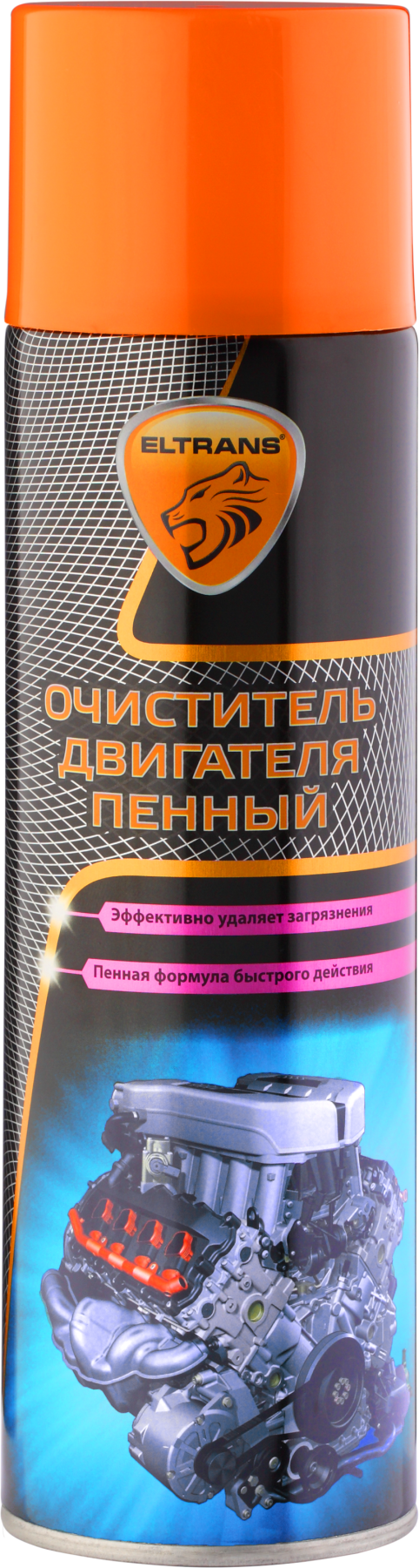 ELTRANS Очиститель двигателя пенный 650 мл. (аэрозоль)