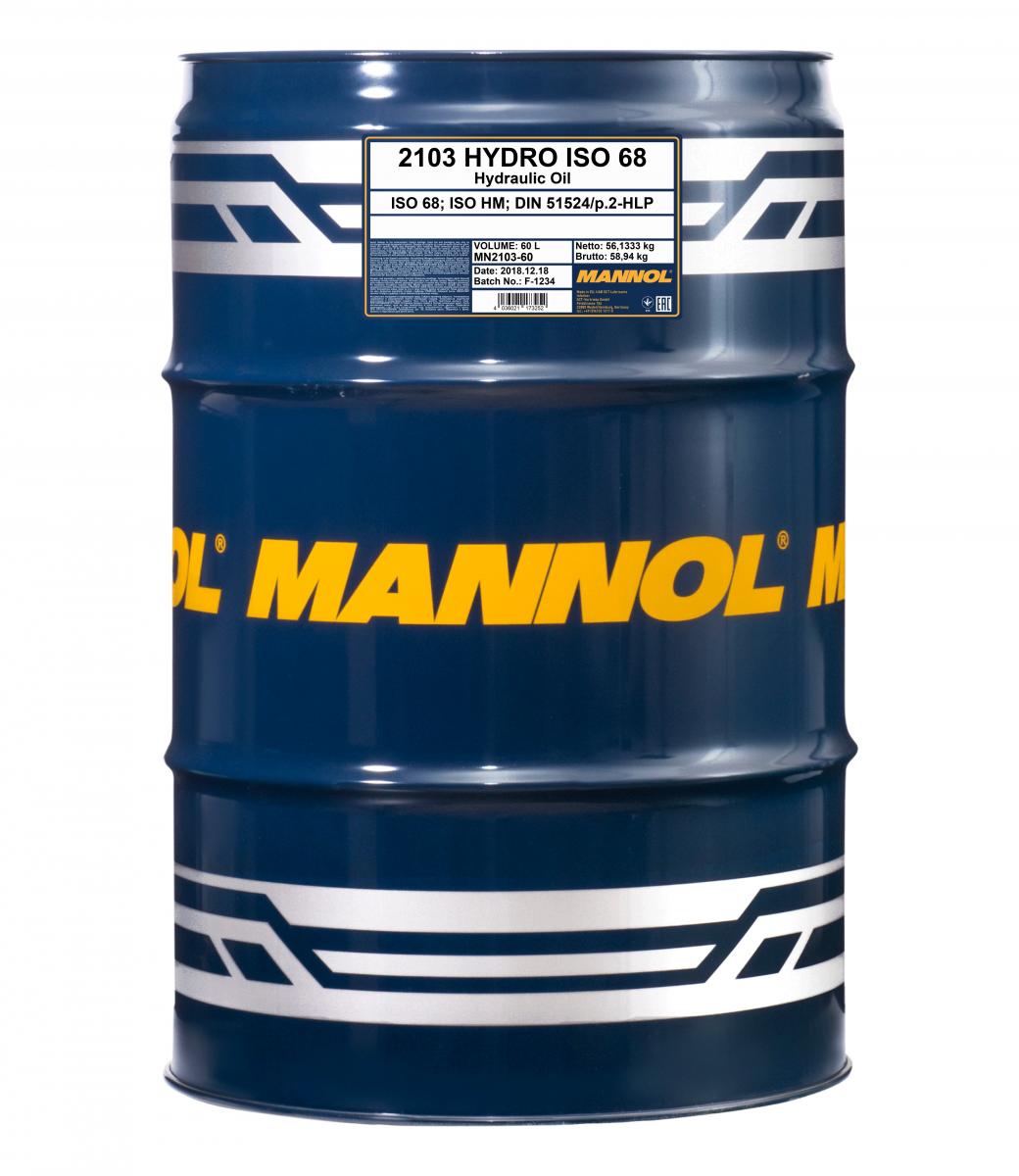 2103 MANNOL HYDRO ISO 68 60 л. Гидравлическое масло