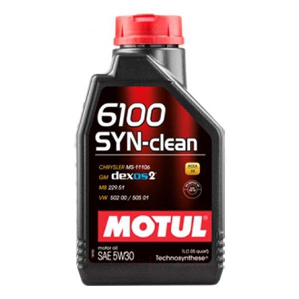 MOTUL 6100 SYN-CLEAN 5W30 1 л. Полусинтетикое моторное масло 5W-30