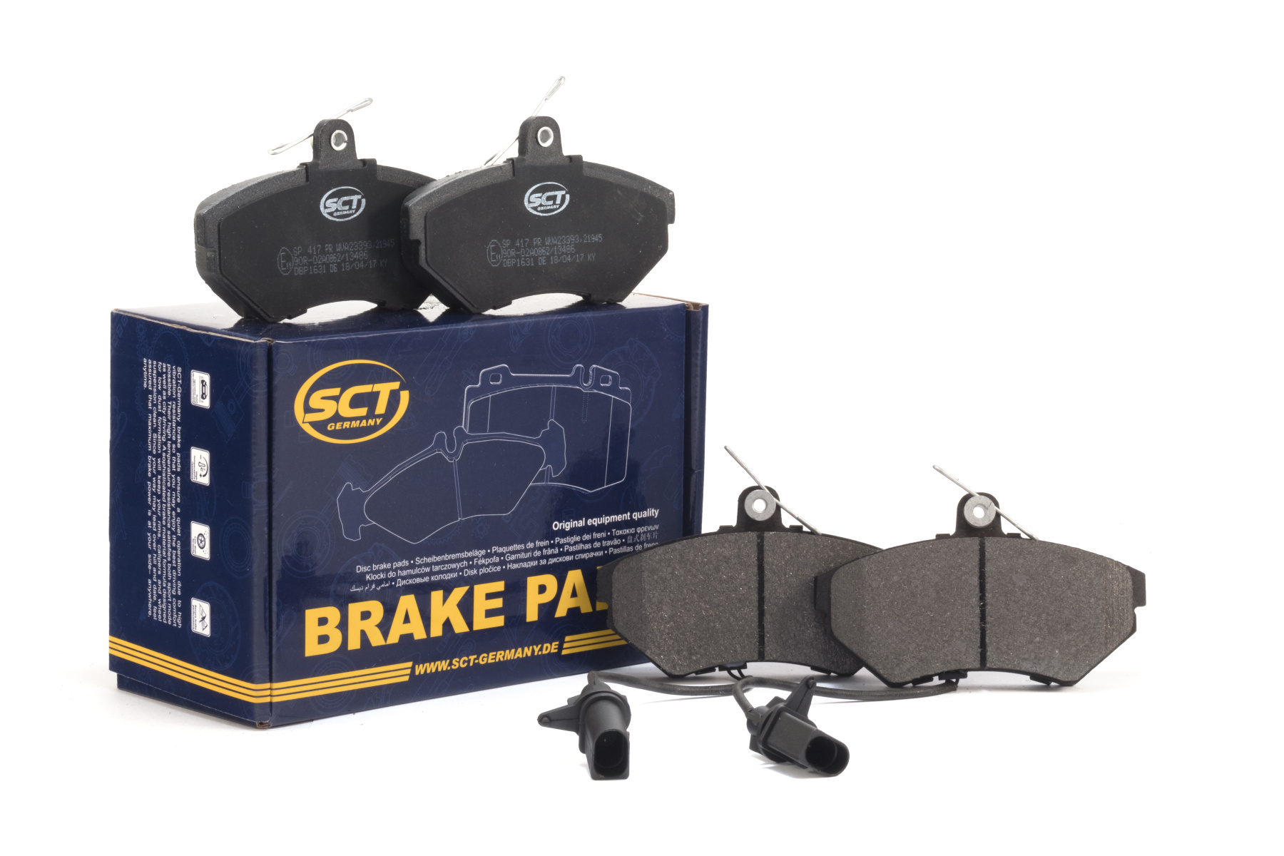 SCT SP 417 Тормозные колодки (комплект 4 шт.) SP417