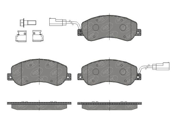 SCT SP 437 Тормозные колодки (комплект 4 шт.) SP437