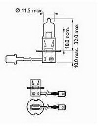 SCT 202723 (H3 Basic 12V 55W PK22s). Галогенная лампа