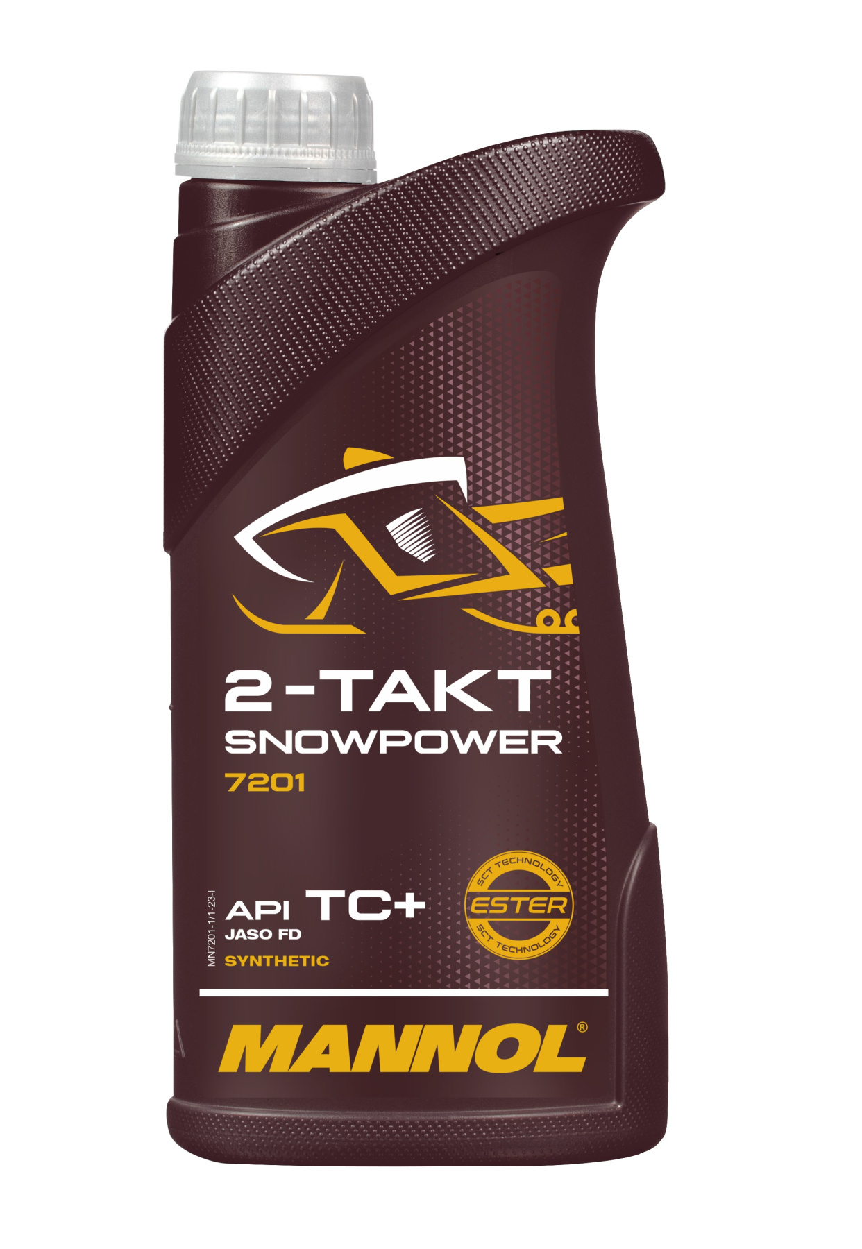 7201 MANNOL 2-TAKT SNOWPOWER 1 л. Синтетическое моторное масло для снегоходов (2T)
