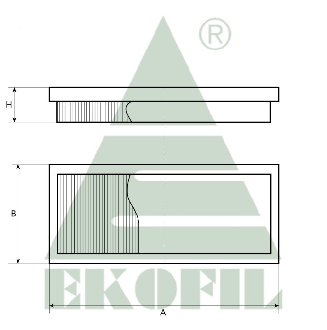EKO-04.158K EKOFIL Фильтр воздуха салона EKO04158K