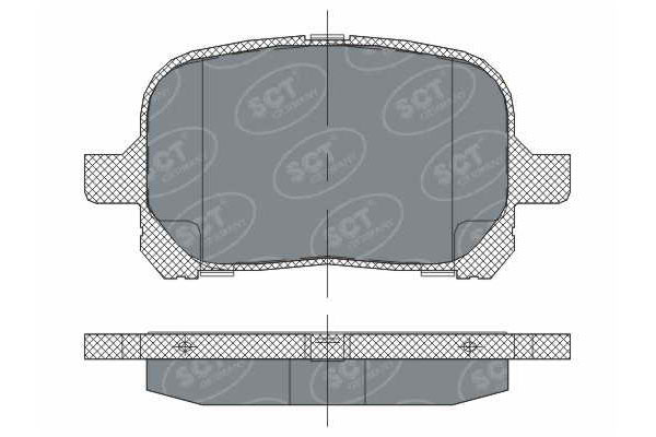SCT SP 274 Тормозные колодки (комплект 4 шт.) SP274