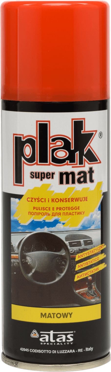 PLAK Полироль-реставратор пластика SUPER MAT Клубника (аэрозоль) 200 мл.