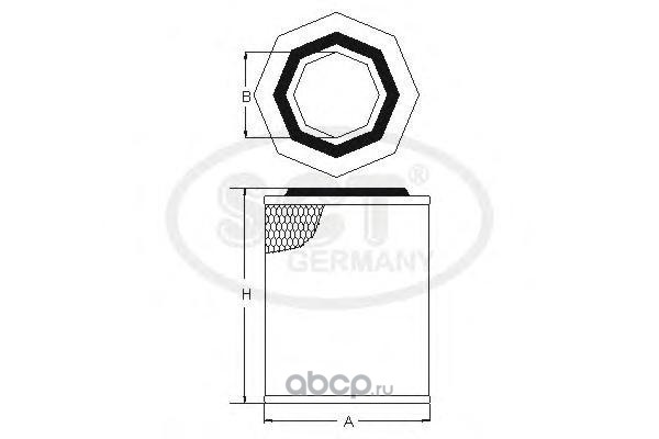 SCT SB 3188 воздушный фильтр SB3188