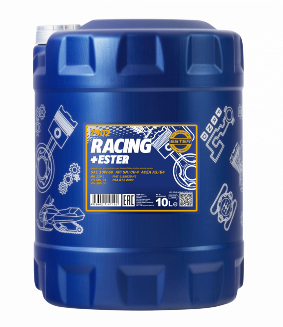 7902 MANNOL RACING ESTER 10W60 10 л. Синтетическое моторное масло 10W-60