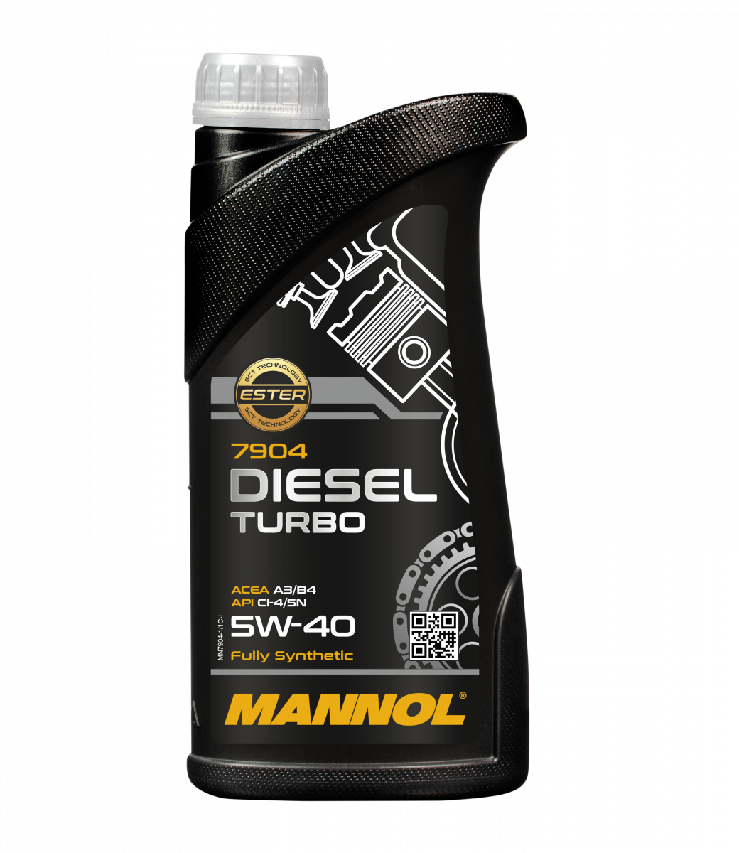 7904 MANNOL DIESEL TURBO 5W40 1 л. Синтетическое моторное масло 5W-40