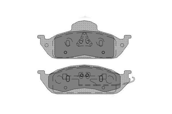 SCT SP 244 Тормозные колодки (комплект 4 шт.) SP244