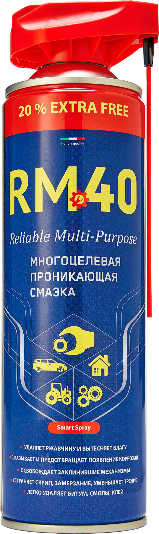 RM-40  Смазка многоцелевая проникающая 540 мл.